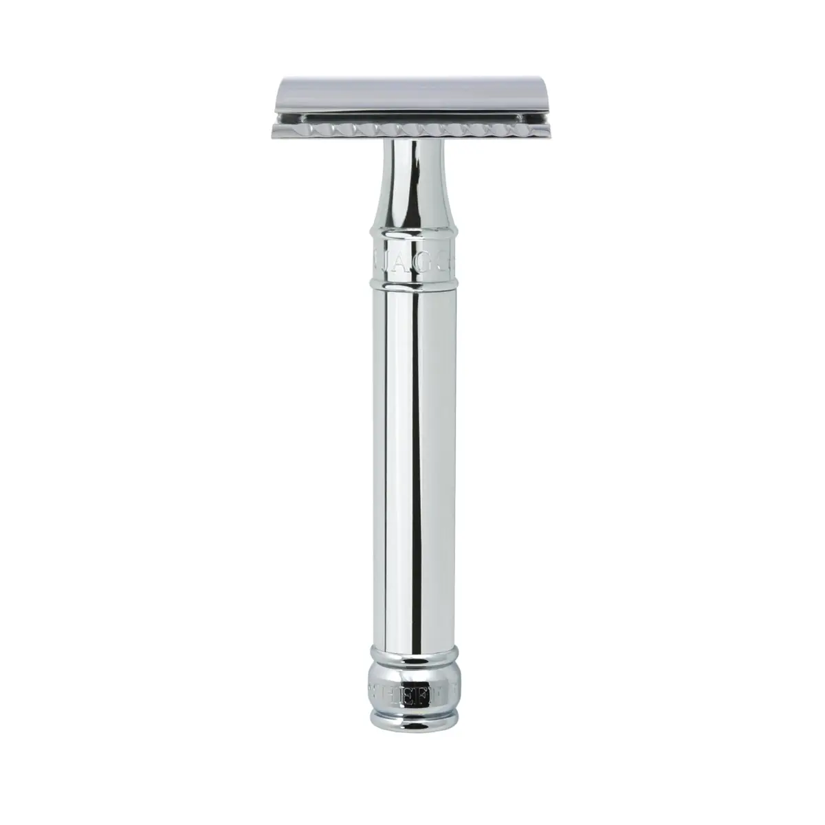 Edwin Jagger DE89BL Chrome Double Edge Safety Razor for Men | Classic Design, Brass Handle, Single Blade - main product image