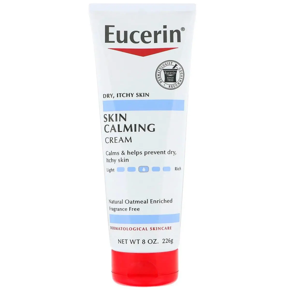 Eucerin Skin Calming Fragrance-Free Creme 226 g (8 oz) | Soothes Dry Skin with Colloidal Oatmeal - main product image
