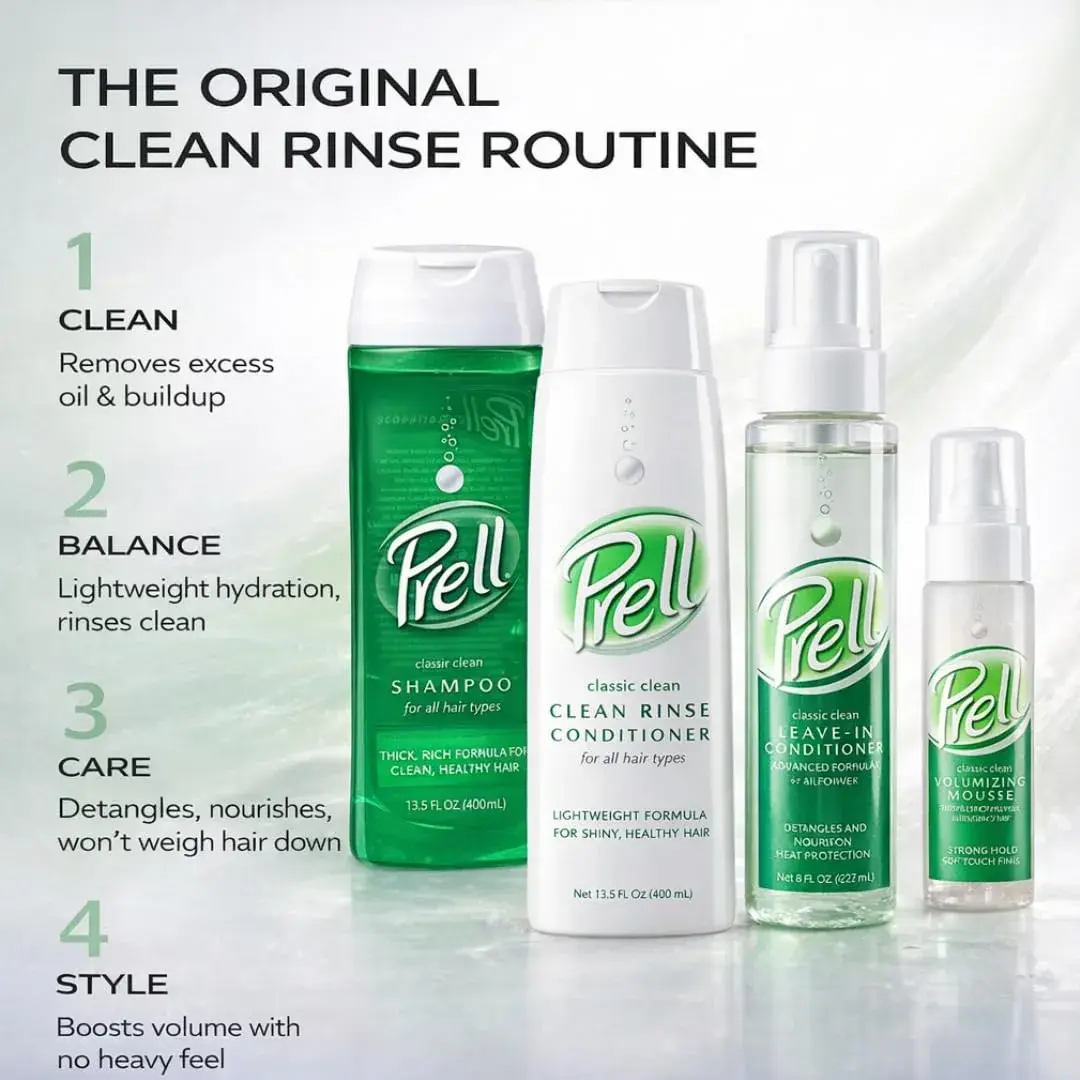 Prell Original Green Shampoo – Classic Clean Deep Cleansing Shampoo for Men & Women | 400ml (13.5 Fl Oz) | Pack of 5 - view 9