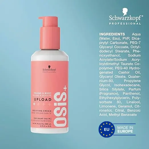 OSiS+ Upload Volume & Body Cream for Hair, 6.75 oz – Light Hold Volumizing Hair Treatment with Heat Protection - view 4