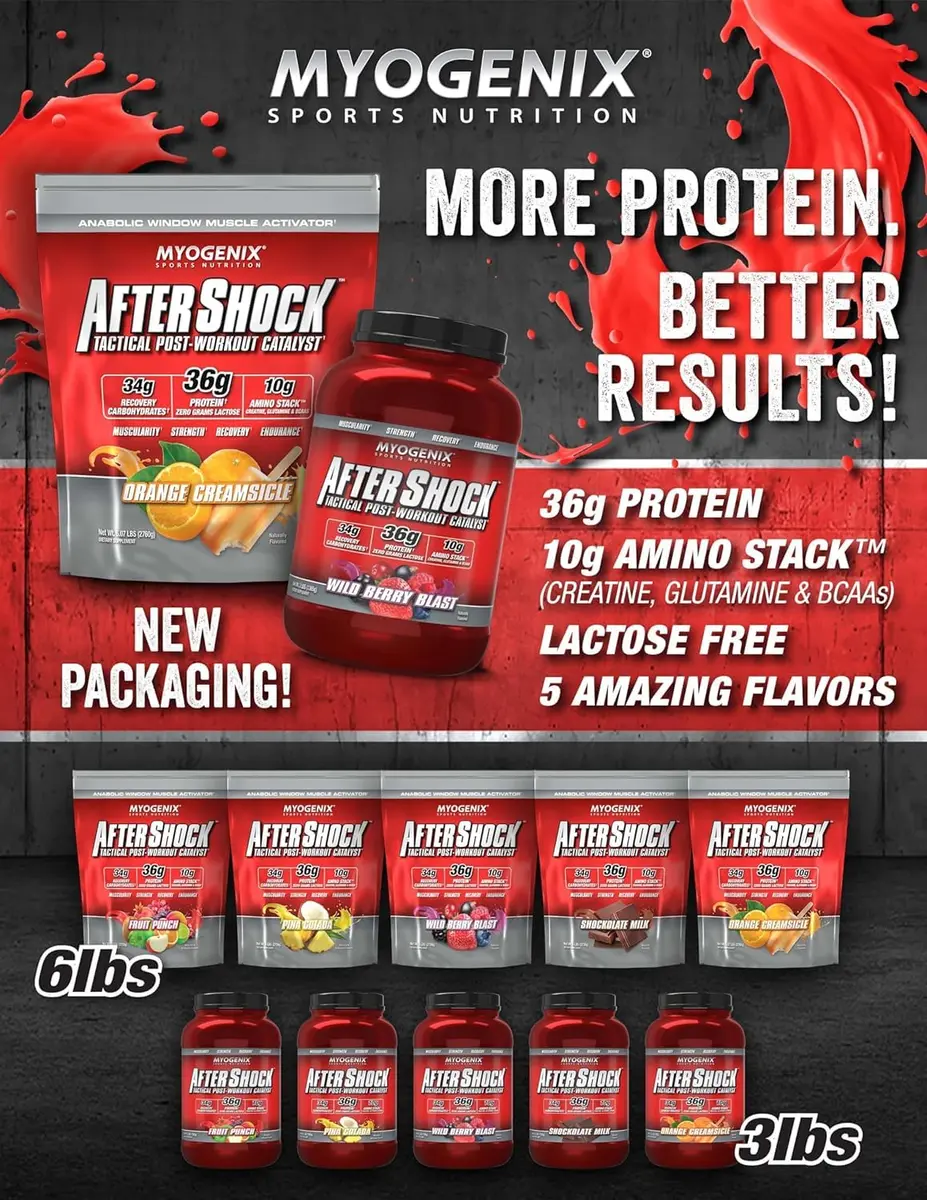 Myogenix Aftershock Post Workout 6 lbs | Speeds Muscle Growth & Recovery - view 6