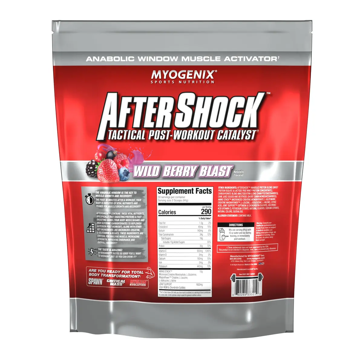 Myogenix Aftershock Post Workout 6 lbs | Speeds Muscle Growth & Recovery - view 8