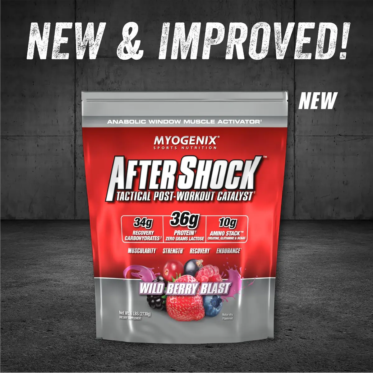 Myogenix Aftershock Post Workout 6 lbs | Speeds Muscle Growth & Recovery - view 2