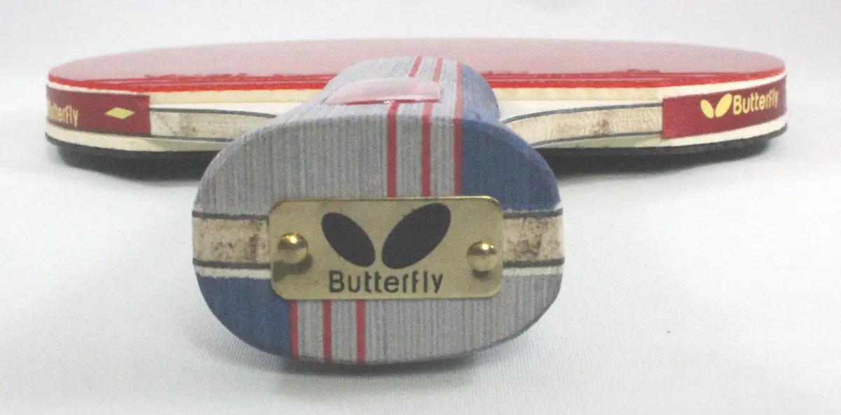 Butterfly B401 Shakehand Table Tennis Racket Set with Case | 5-Ply Wood Blade, Yuki Rubber, Flared Handle - view 8