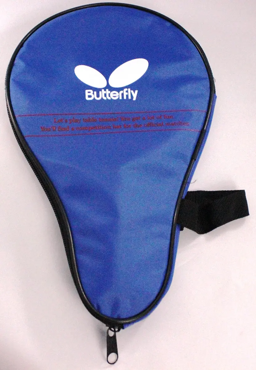 Butterfly B401 Shakehand Table Tennis Racket Set with Case | 5-Ply Wood Blade, Yuki Rubber, Flared Handle - view 4