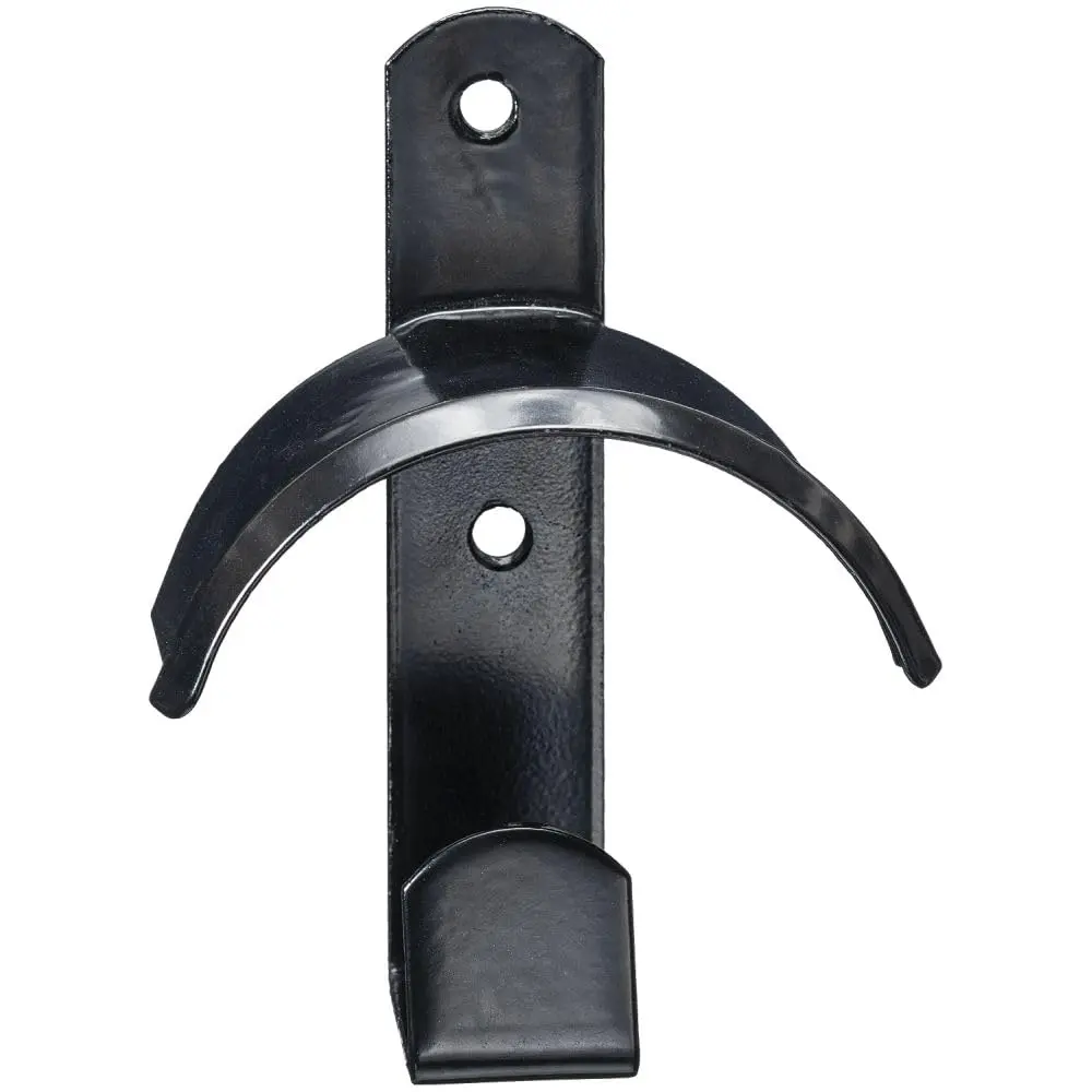 Tough 1 Metal Bridle Holder with Hook, Black, 6.5 | Durable Wall Mount for Tack Storage - view 2