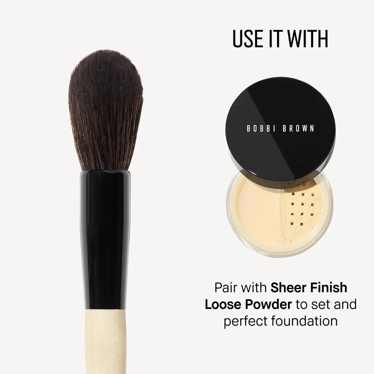 Bobbi Brown Powder Brush | Tapered-Head Makeup Brush for Setting Powder - view 5