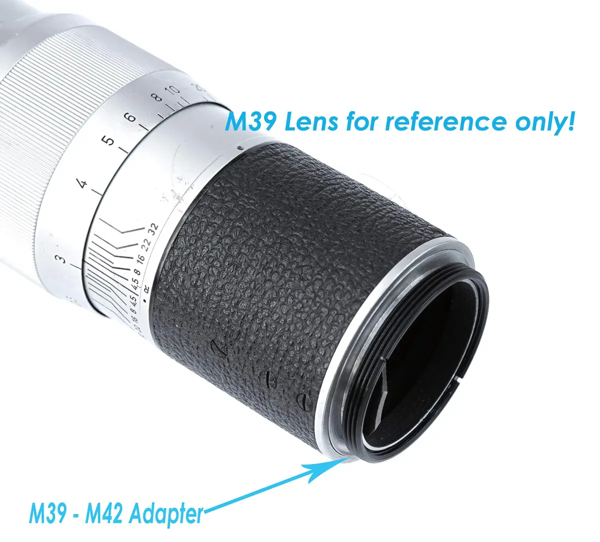 Fotasy M39 to M42 Adapter Ring (2-Pack) 39mm-42mm All-Metal for 42mm Focusing Helicoid | Camera Lens Adapter - view 2