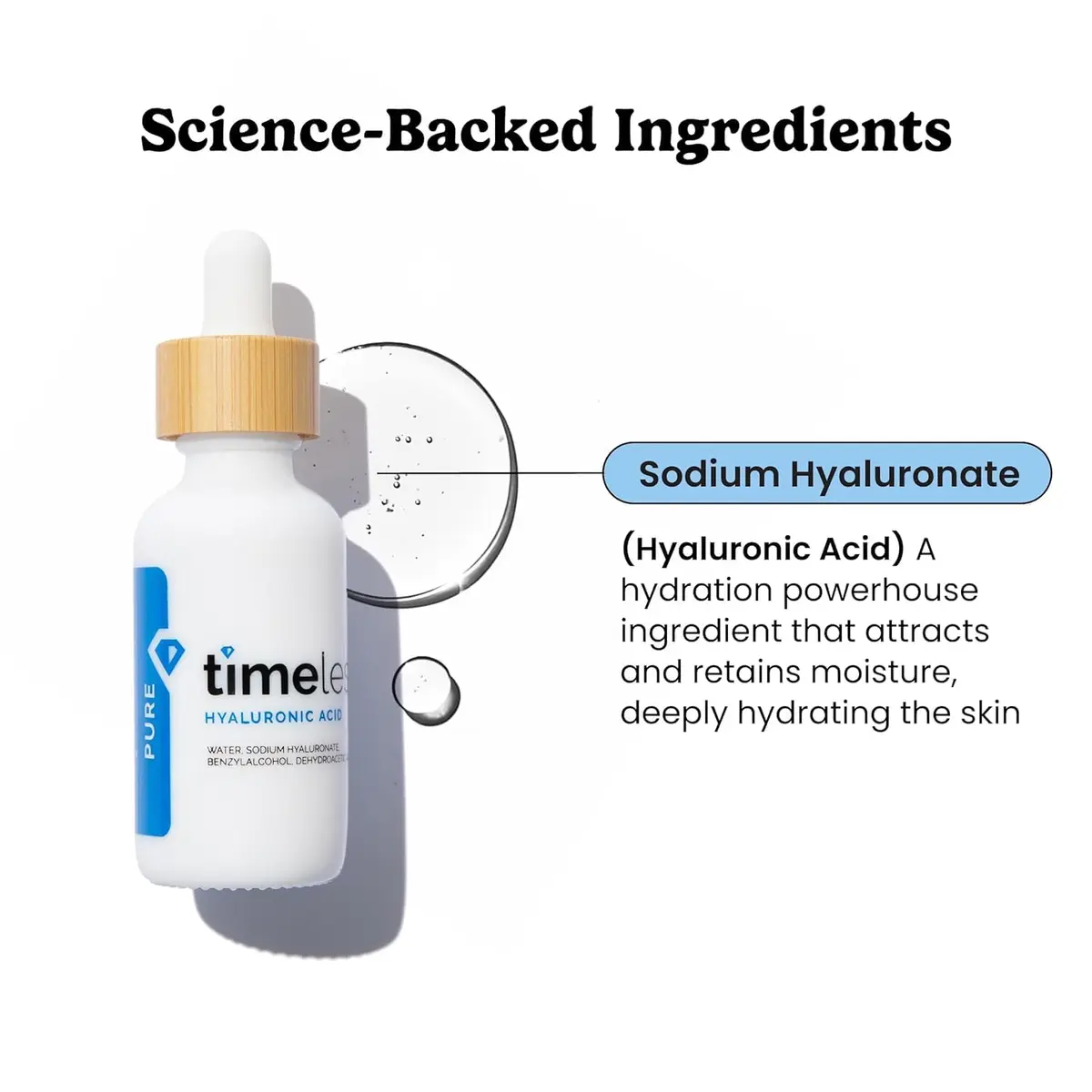 Timeless Hyaluronic Acid Serum 2 fl oz | Hydrating & Pure for All Skin Types - view 2