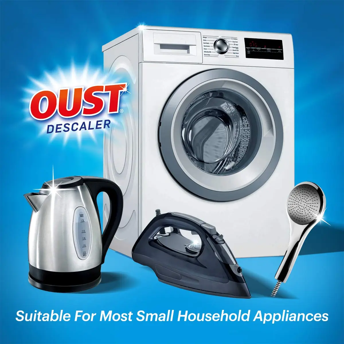 Oust All Purpose Descaler 75g | Lime Scale Removal for Coffee & Kettles, 3 Sachets - view 2