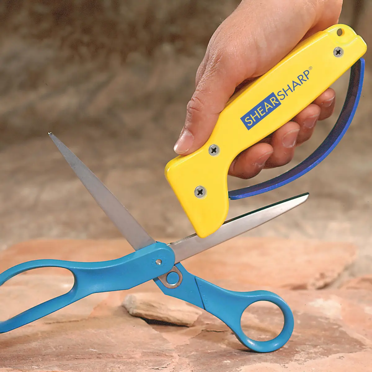 AccuSharp Knife & Shear Sharpener Combo | Reversible Tungsten Carbide Blades, Ergonomic Handle, 10 Sec Edge Restoration - view 5