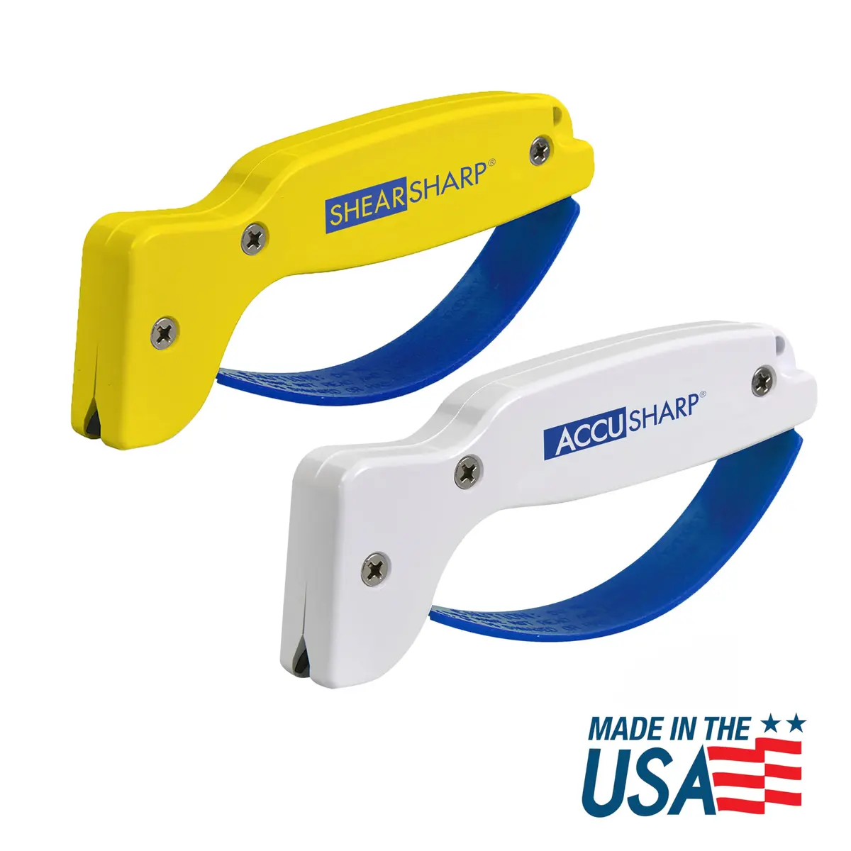 AccuSharp Knife & Shear Sharpener Combo | Reversible Tungsten Carbide Blades, Ergonomic Handle, 10 Sec Edge Restoration - view 2