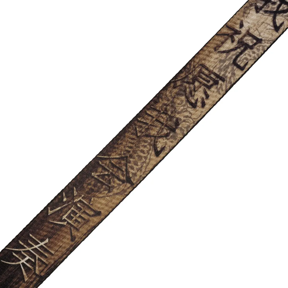 Levy's Leathers Dragon & Hanzi Polyester Guitar Strap 152cm (60") | Genuine Leather Ends - view 5
