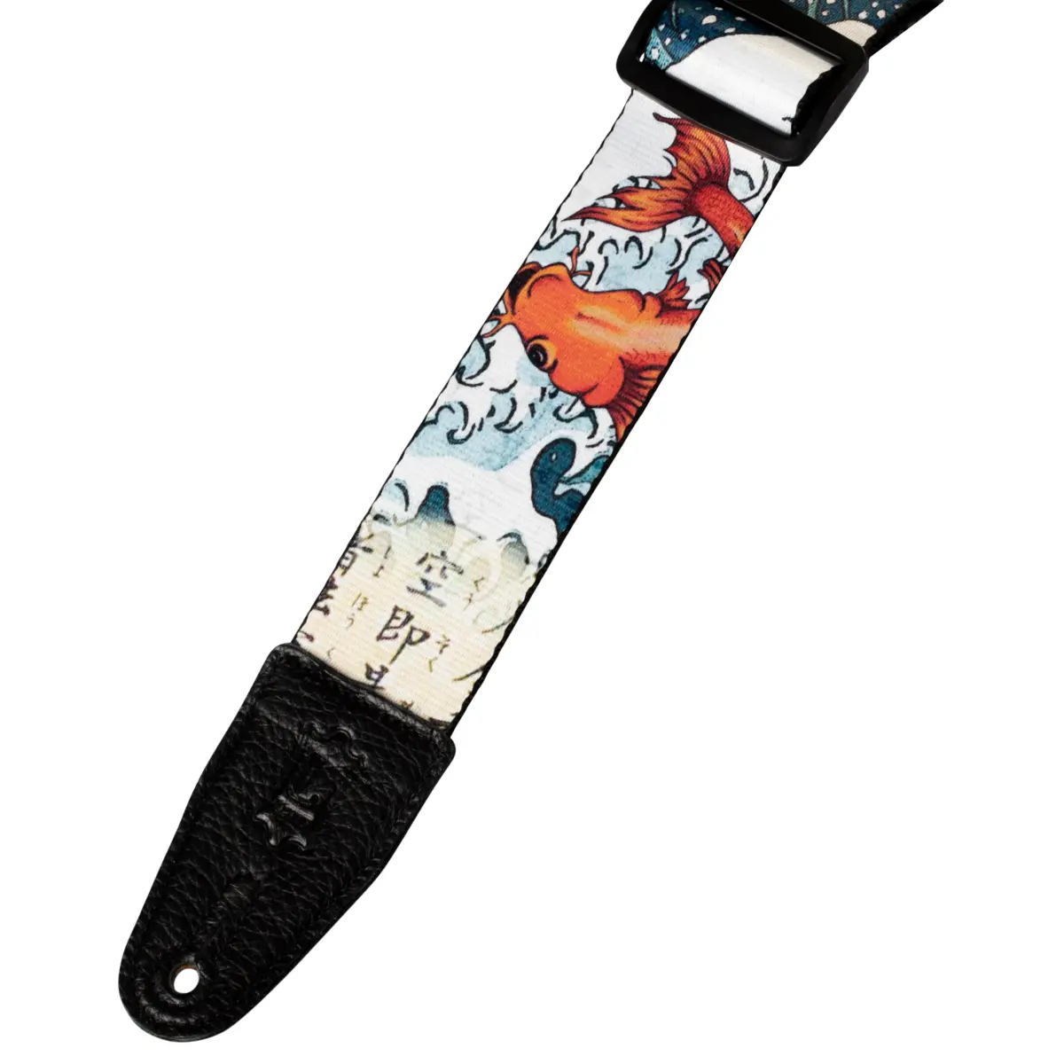 Levy's 2" Polyester Guitar Strap with Koi Fish & Waves Design, 35"-65" Adjustable Length | Sublimation Printed, Color-Fast - view 5
