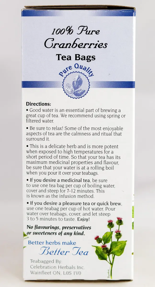 Celebration HERBALS Cranberries Pure Quality 24, Count | Tart, refreshing herbal tea with antioxidant support in India - view 4