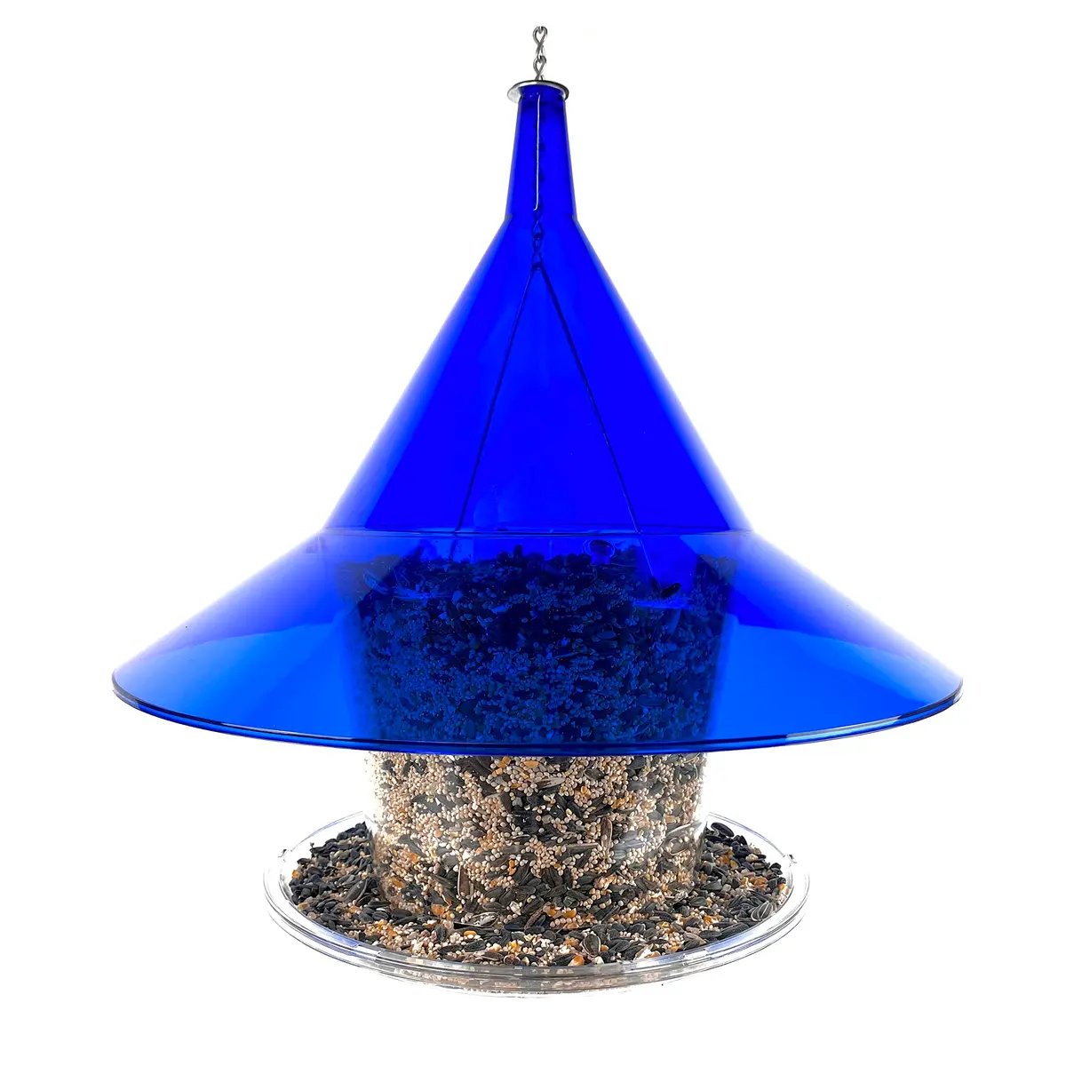Sky Cafe Squirrel Proof Bird Feeder for Outside | Large, 17 in. Diameter, 1.5 Gallon Capacity, Made in USA - view 5