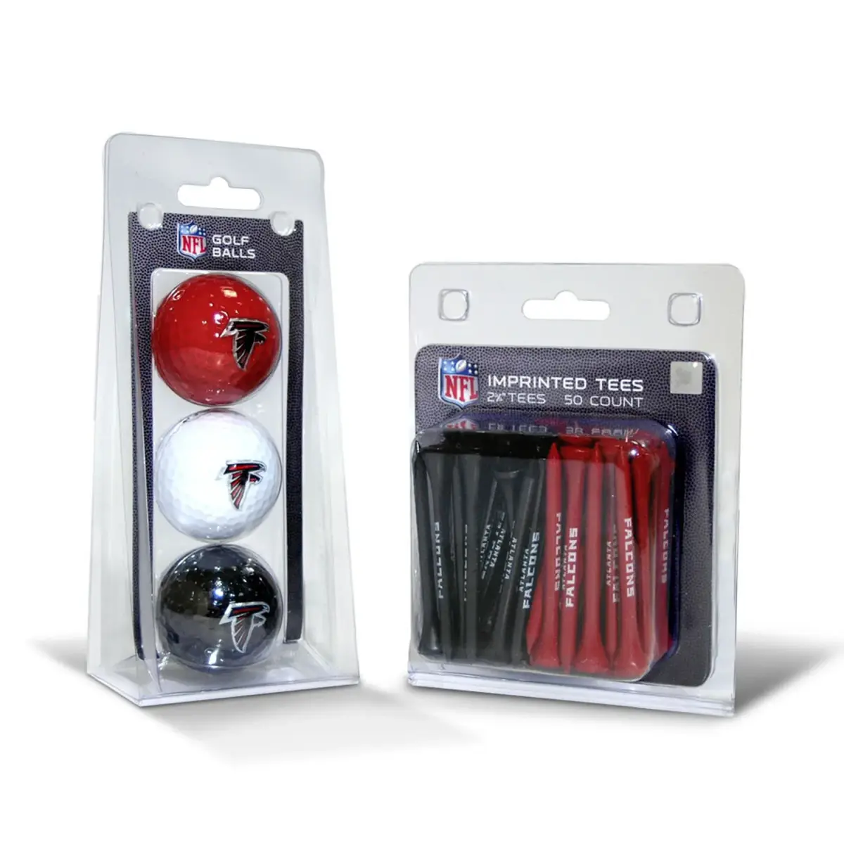Team Golf Atlanta Falcons 3 Golf Balls & 50 Tees Pack | Officially Licensed NFL Gear - main product image