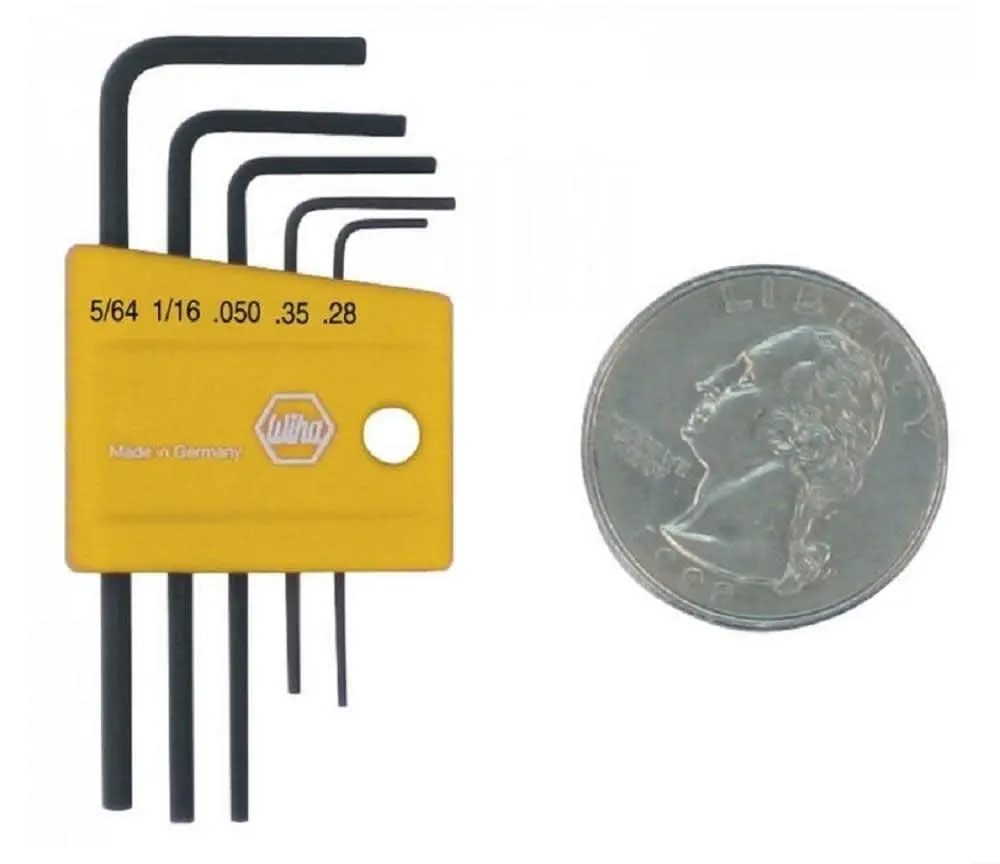 Wiha Mini Hex L-Key Set 5 Piece Short Arm SAE | Corrosion-Protected, Precision Machined (70-120 chars) - main product image