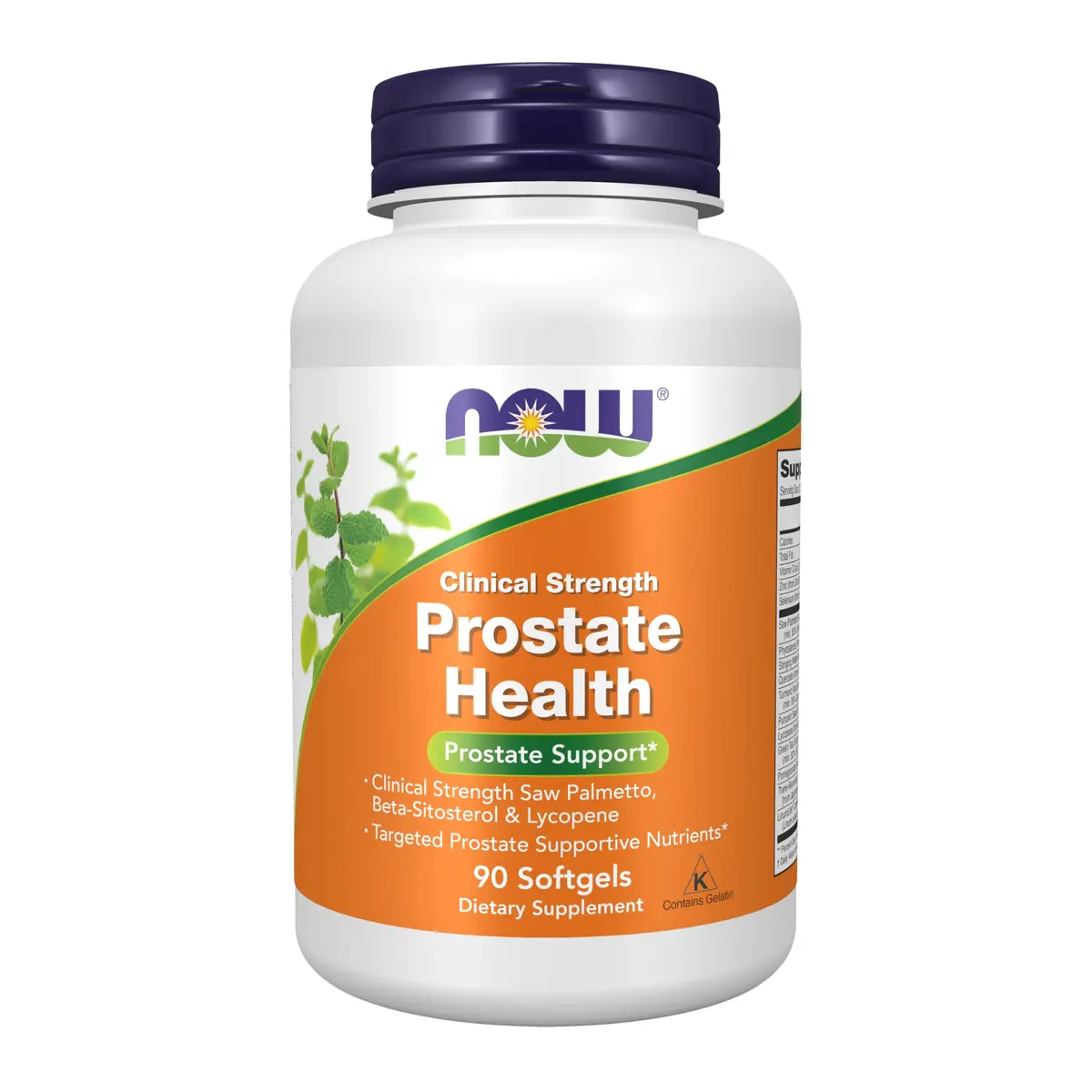 NOW Prostate Health Softgels 90 Count | Clinical Strength Botanicals & Nutrients Support - main product image