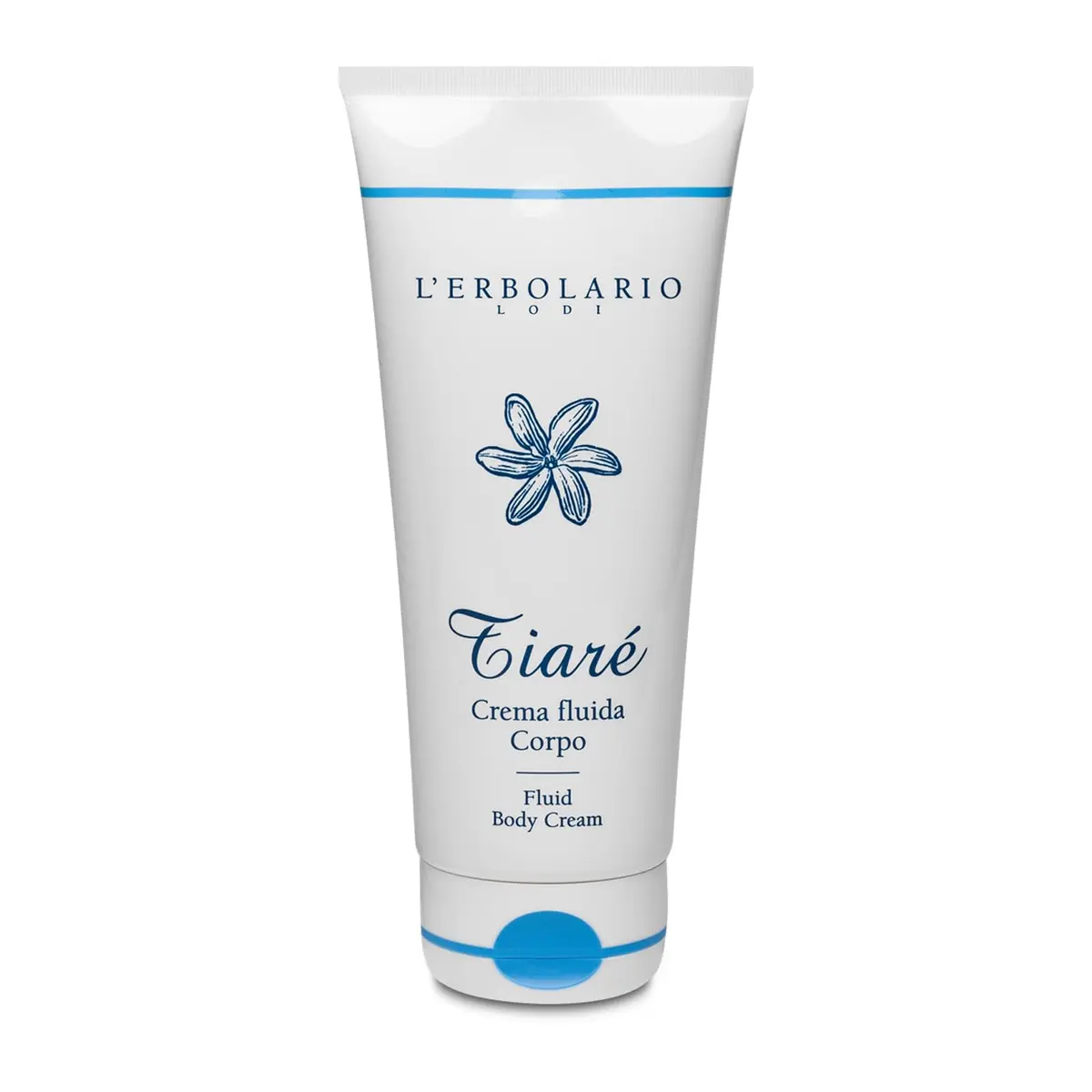 L’Erbolario Fluid Body Cream – Moisturizing Body Butter – Nourishing Cream for Even Tone – Skin Care with Shea Butter, Coconut Milk – Tiaré - 6.7 oz - main product image