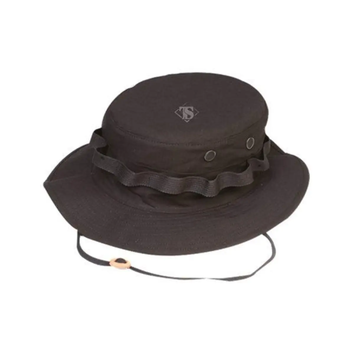 Tru-Spec Military Boonie Hat, Black, Size 7 US | Durable Cotton Ripstop for Outdoor & Tactical Use - main product image