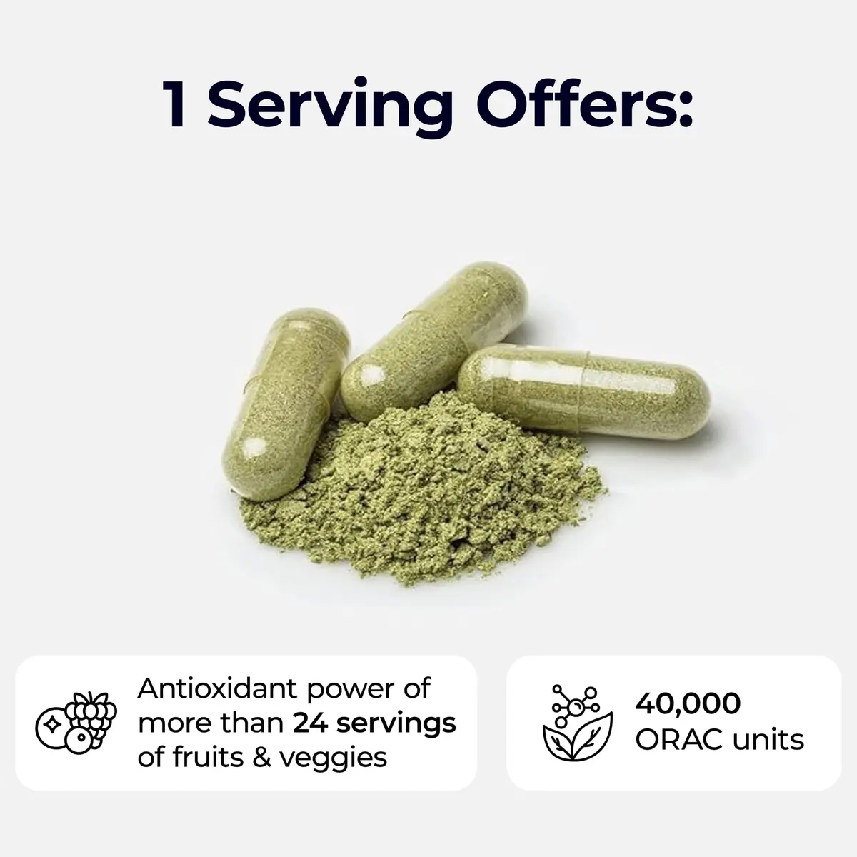 Paradise Herbs & Essentials ORAC Energy Superfood Capsules 120 Ct | Organic, Gluten-Free, Vegan - view 5