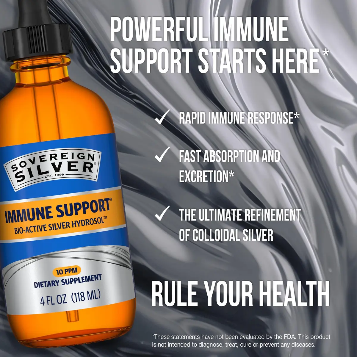 Sovereign Silver Kids Immune Support, Colloidal Silver, 4 fl oz (118 mL) | Gentle immune aid for children 4+ - view 6