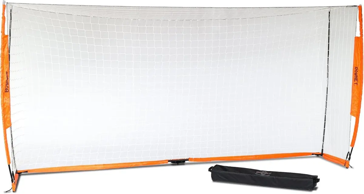 Bownet Folding Soccer Goal, Pop-Up Net with Carry Bag - 7'H x 14'W | Portable, Easy Setup for Indoor & Outdoor Play - view 6