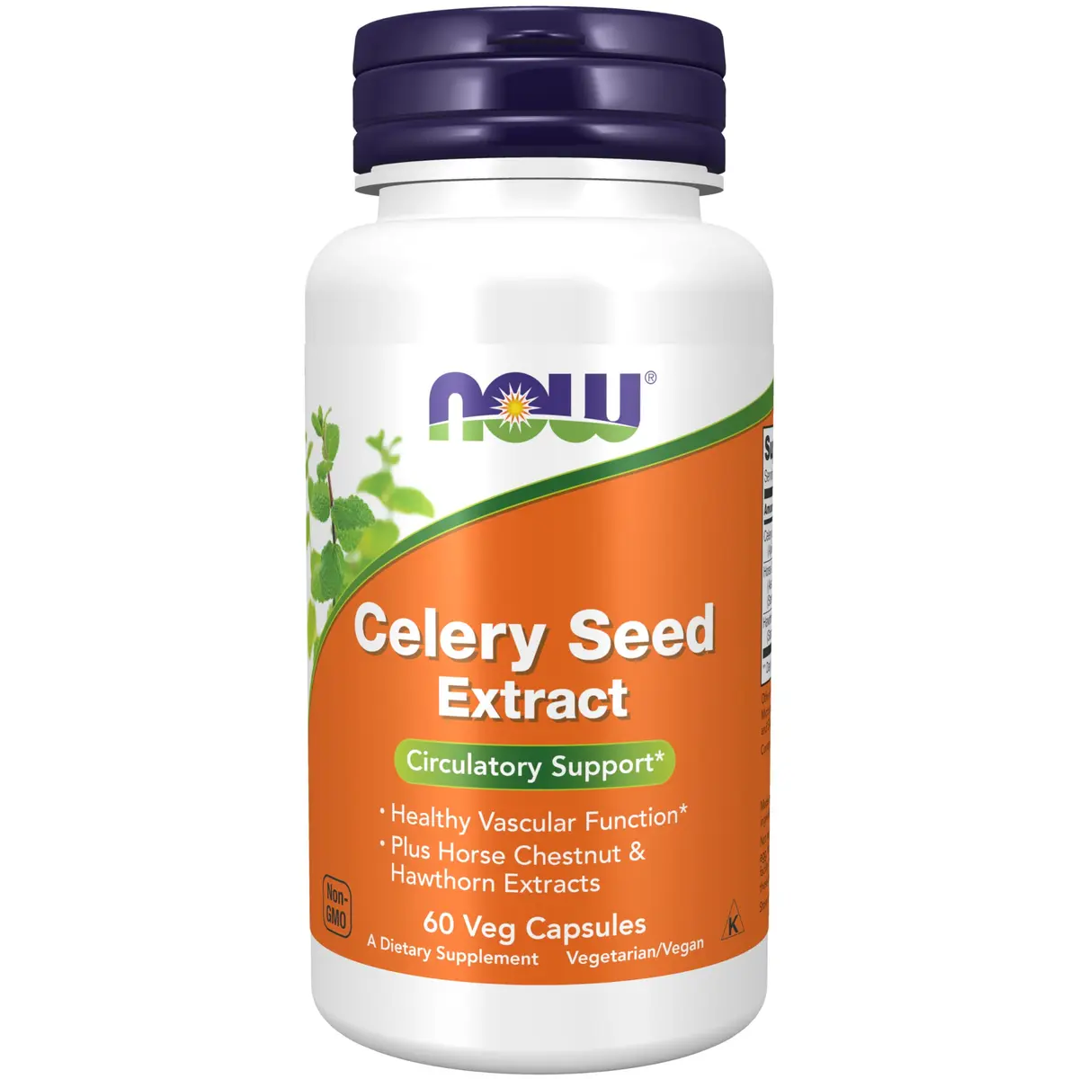 NOW Supplements Celery Seed Extract 60 Veg Capsules | Supports Vascular & Brain Health - main product image