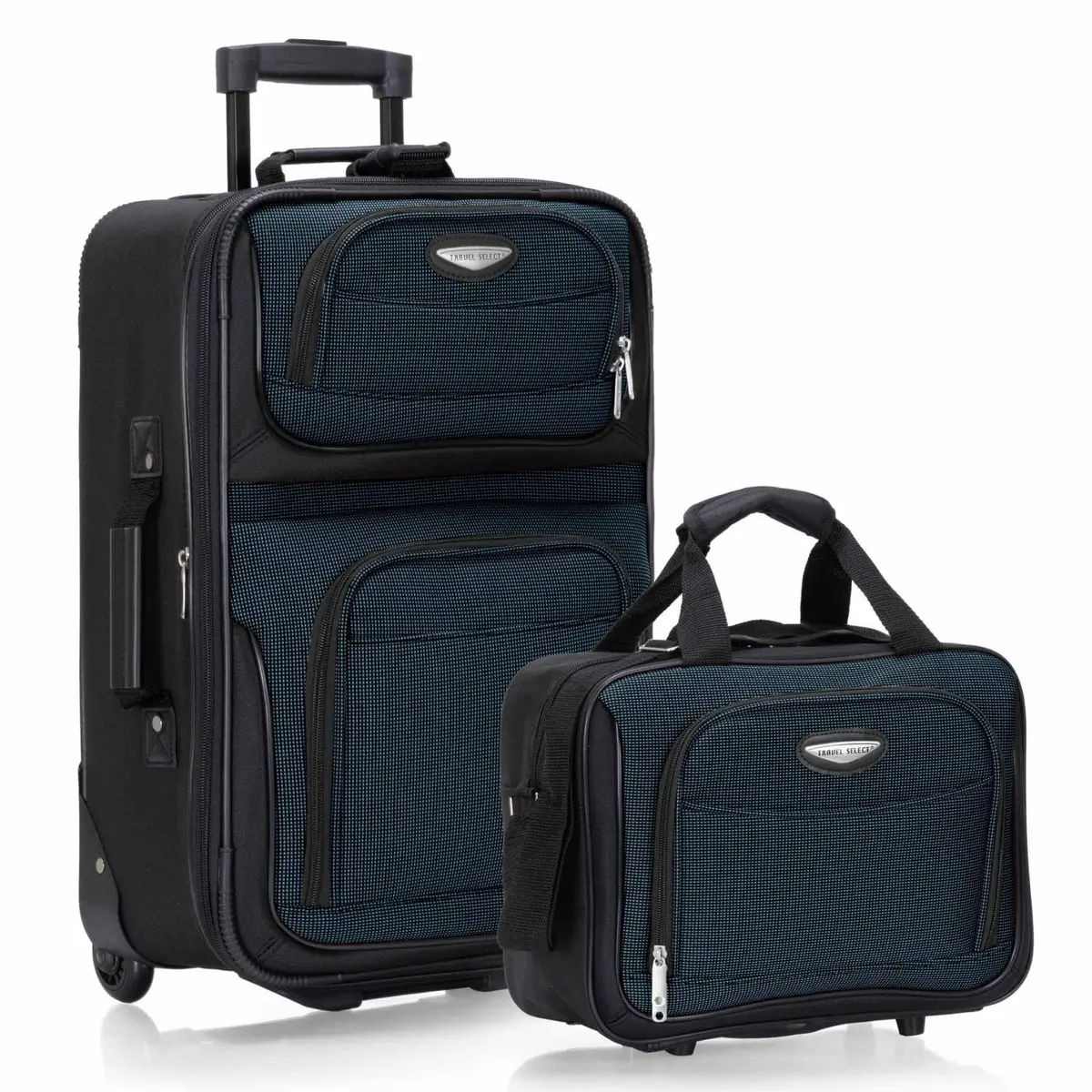 Travel Select Amsterdam Softside Expandable Luggage with Rolling Wheels, Navy, 2-Piece Set (15/21) | Lightweight & Expandable - main product image