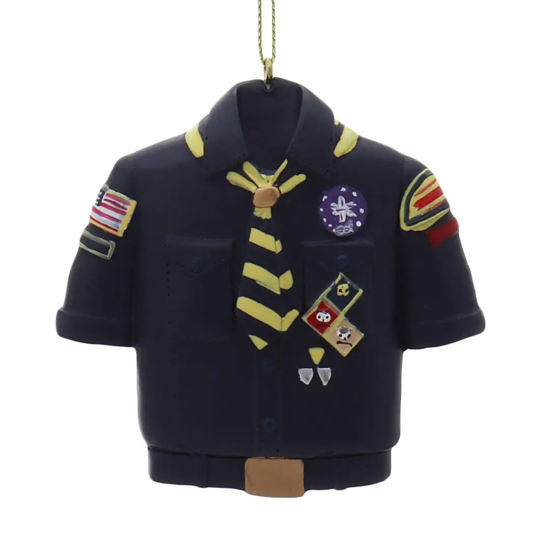 Kurt Adler Cub Scout Blue Shirt Ornament 8.26 cm (3.25-inch) | Officially Licensed Boy Scouts of America - main product image
