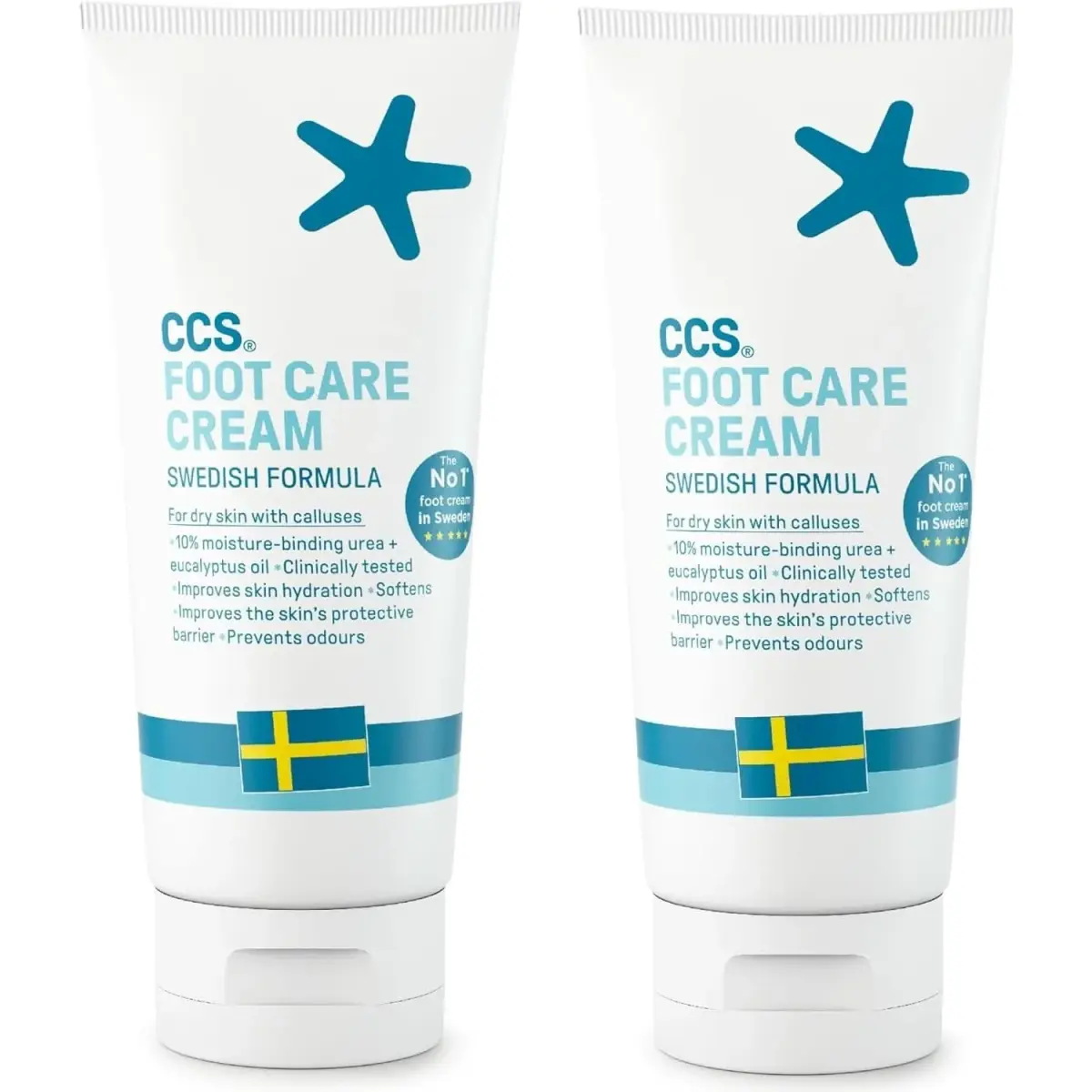 CCS Foot Care Cream with Urea & Lactic Acid 175ml (5.91 Fl Oz) | Intensive Heel Repair for Dry, Cracked Skin - main product image