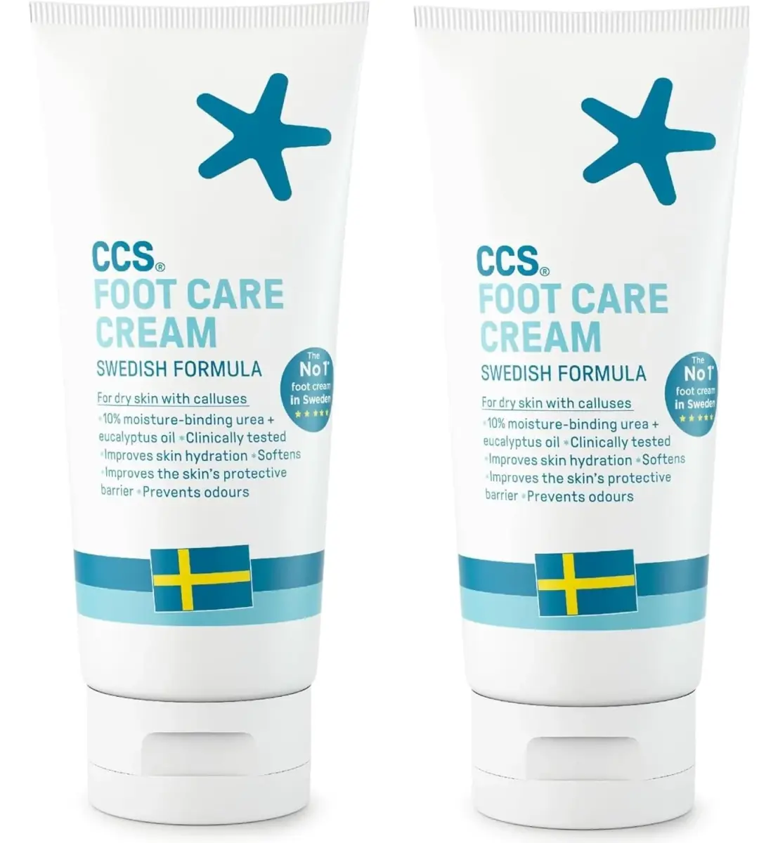 CCS Foot Care Cream with Urea & Lactic Acid 175ml (5.91 Fl Oz) | Intensive Heel Repair for Dry, Cracked Skin - main product image