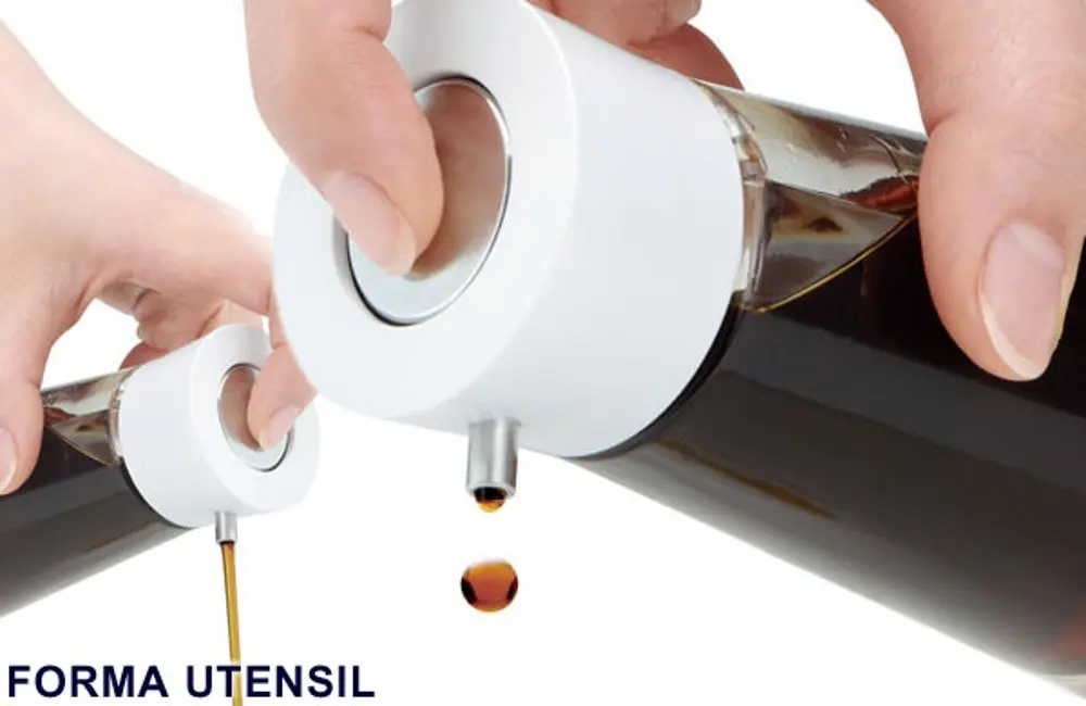 ASVEL Dripless Glass Soy Sauce Dispenser Pot with Black Cap | 100ml Capacity, Dripless Push Button - view 3