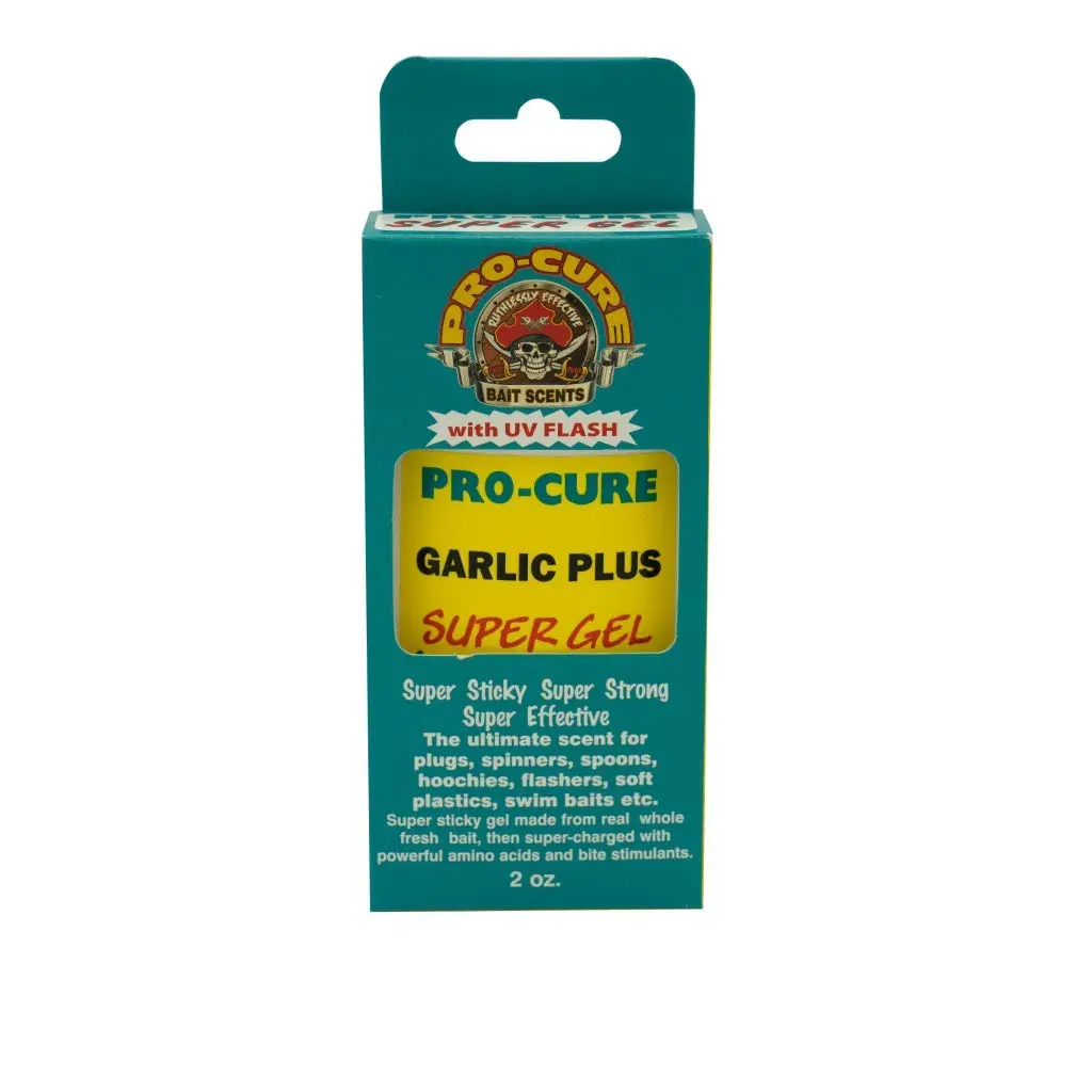 Pro-Cure Garlic Plus Super Gel, 2 Ounce | Super Sticky Garlic Scent for Baits - main product image