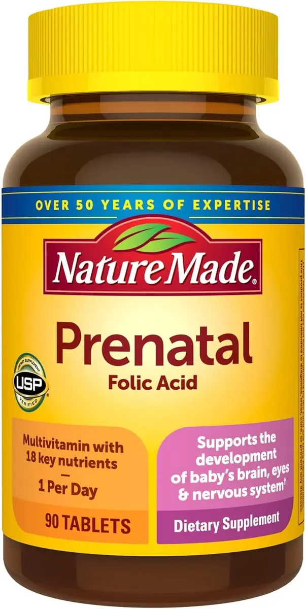 Nature Made Prenatal Multi Dietary Supplement 90 Tablets Pack of 2 | Supports Maternal & Fetal Wellness - main product image