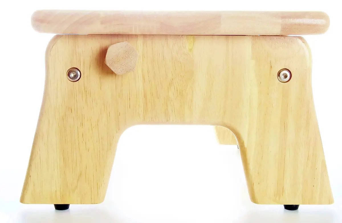 My Brest Friend Adjustable Wooden Nursing Foot Stool | Supportive, Non-Slip, Sustainable Rubber Wood (13.6" x 10.5" x 3.1") - view 3