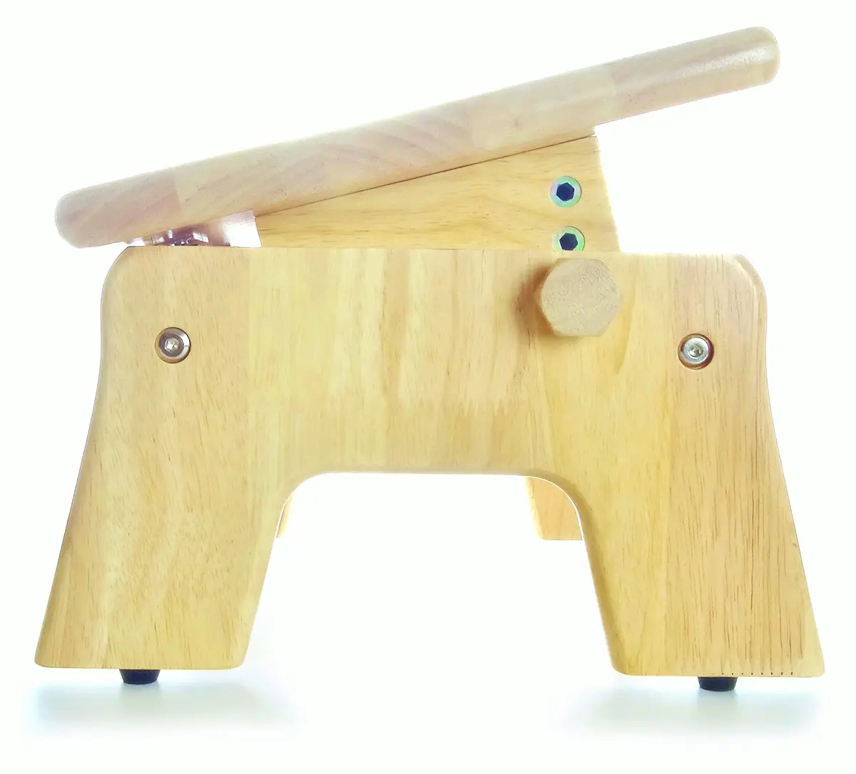 My Brest Friend Adjustable Wooden Nursing Foot Stool | Supportive, Non-Slip, Sustainable Rubber Wood (13.6" x 10.5" x 3.1") - view 4