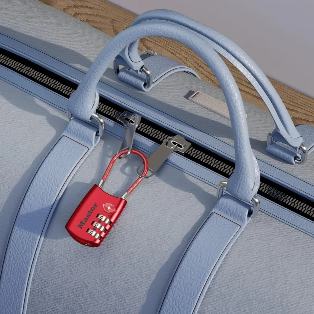 Master Lock 4688D TSA Luggage Lock, Red 1 Pack | Set Your Own Combination Lock - view 5