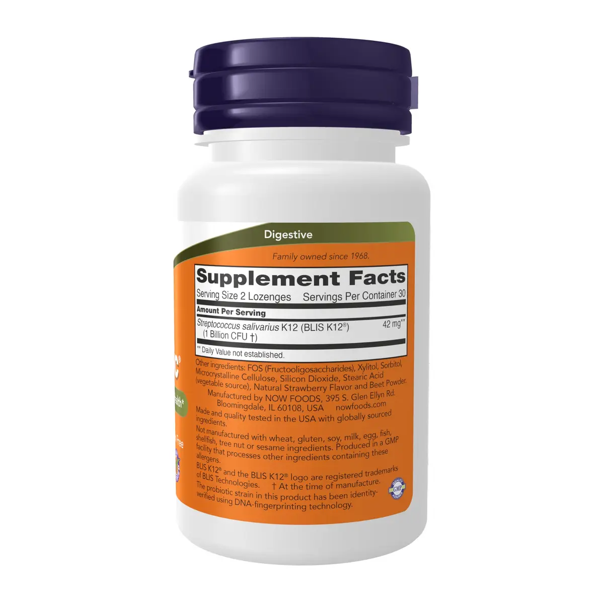 NOW OralBiotic™ 60 Lozenges | Supports Mouth & Throat Health, Adults & Kids - view 2