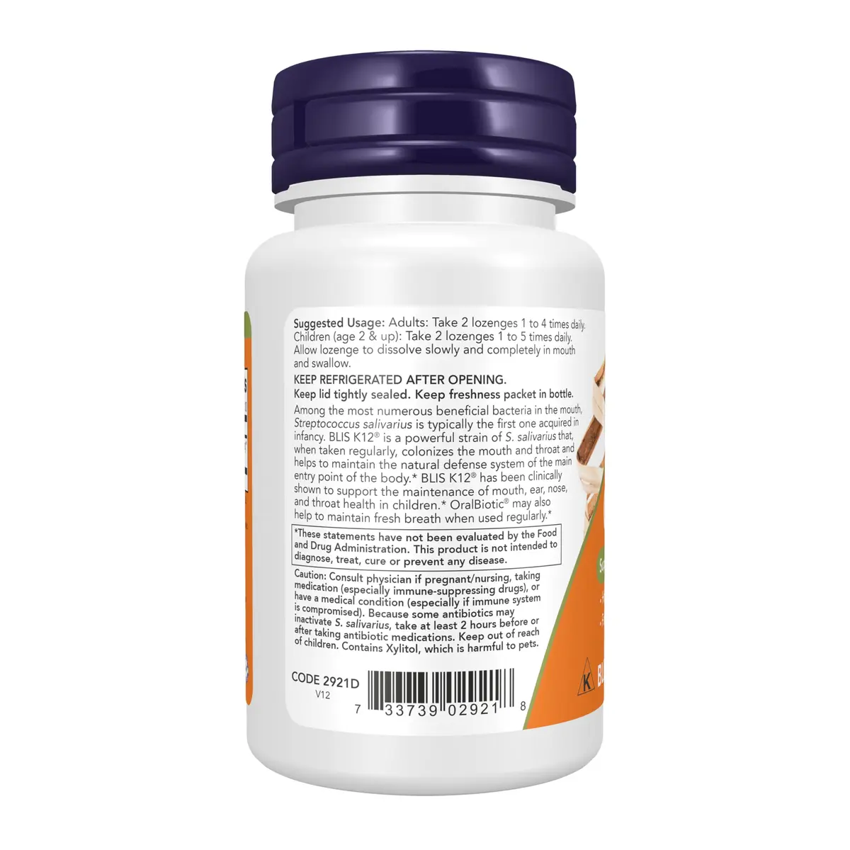 NOW OralBiotic™ 60 Lozenges | Supports Mouth & Throat Health, Adults & Kids - view 3