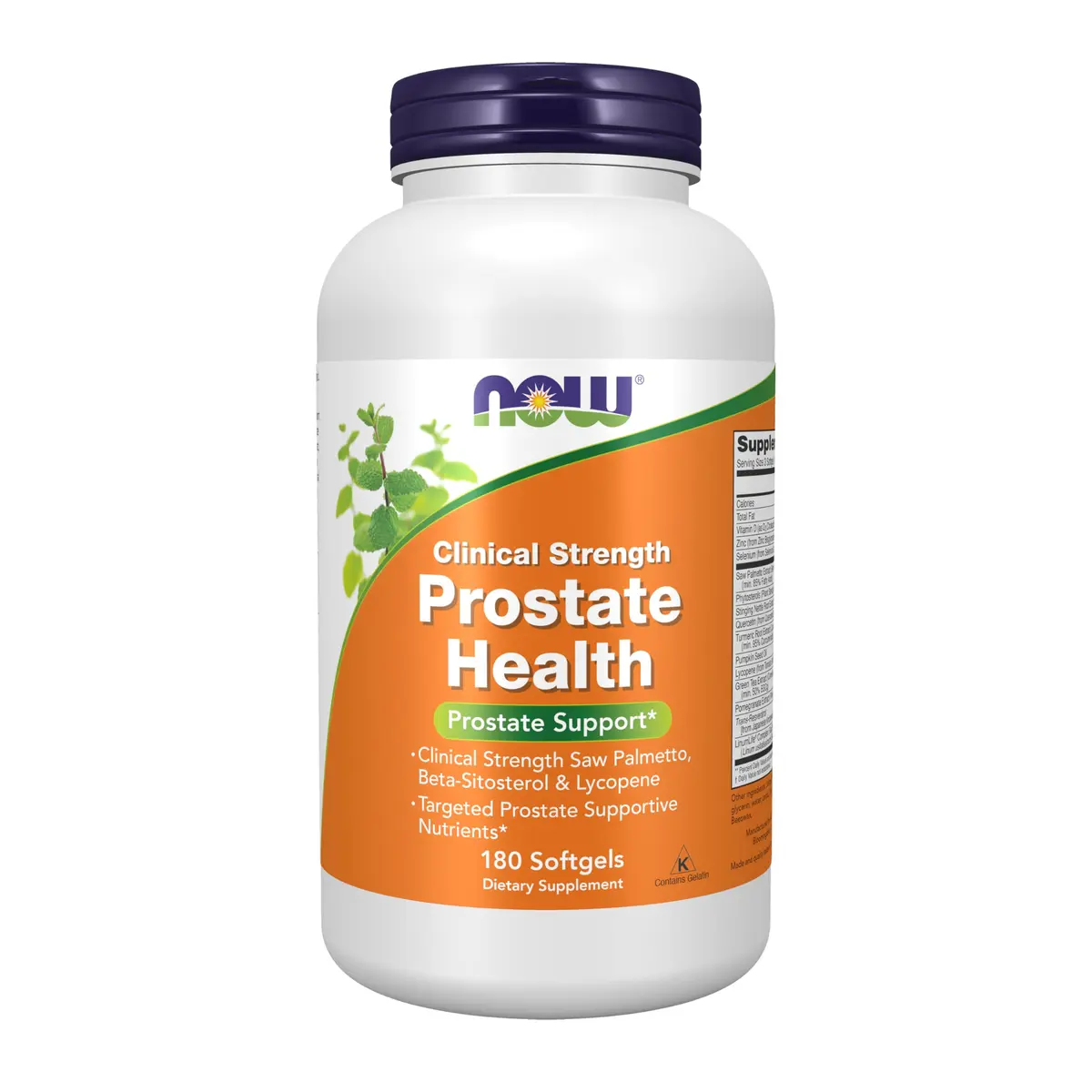 NOW Prostate Health Softgels 180 | Supports Prostate Function with Botanicals & Nutrients - main product image