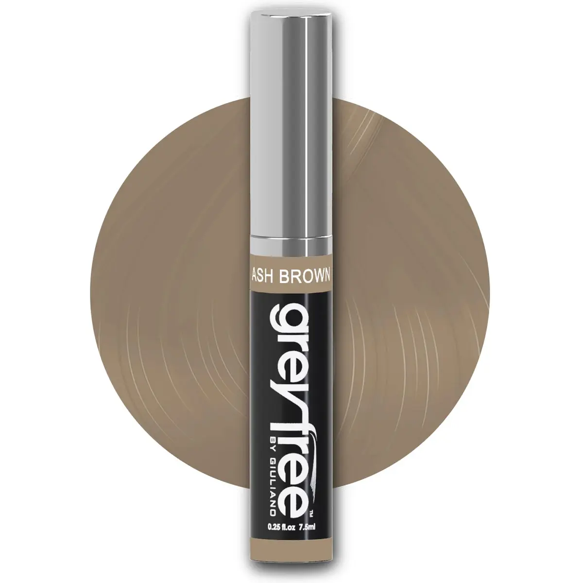 Greyfree Ash Brown Hair Mascara Root Touch-Up Wand | Temporary Gray Coverage for Roots, Brows & Beard - main product image