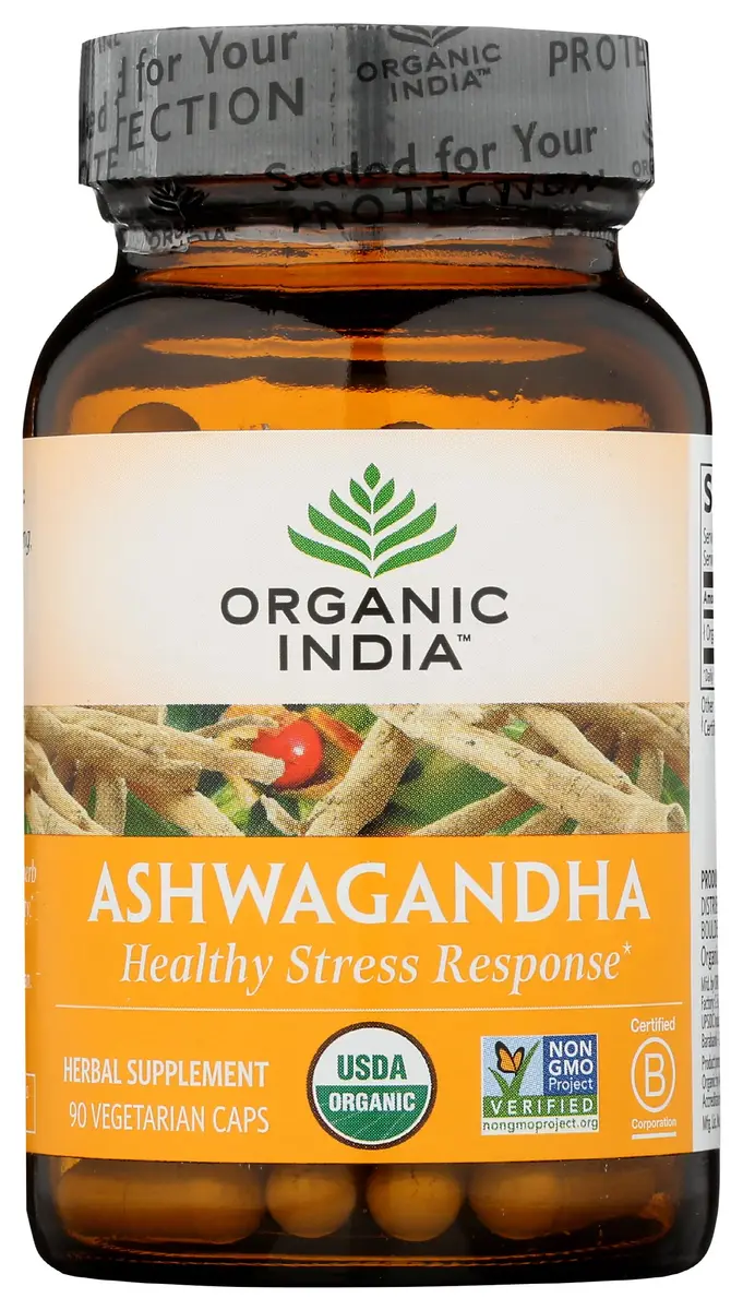 ORGANIC INDIA Ashwagandha Capsules, Vegan Root, Gluten-Free, 90 Capsules | Adaptogenic Stress Relief & Sleep Support - view 4