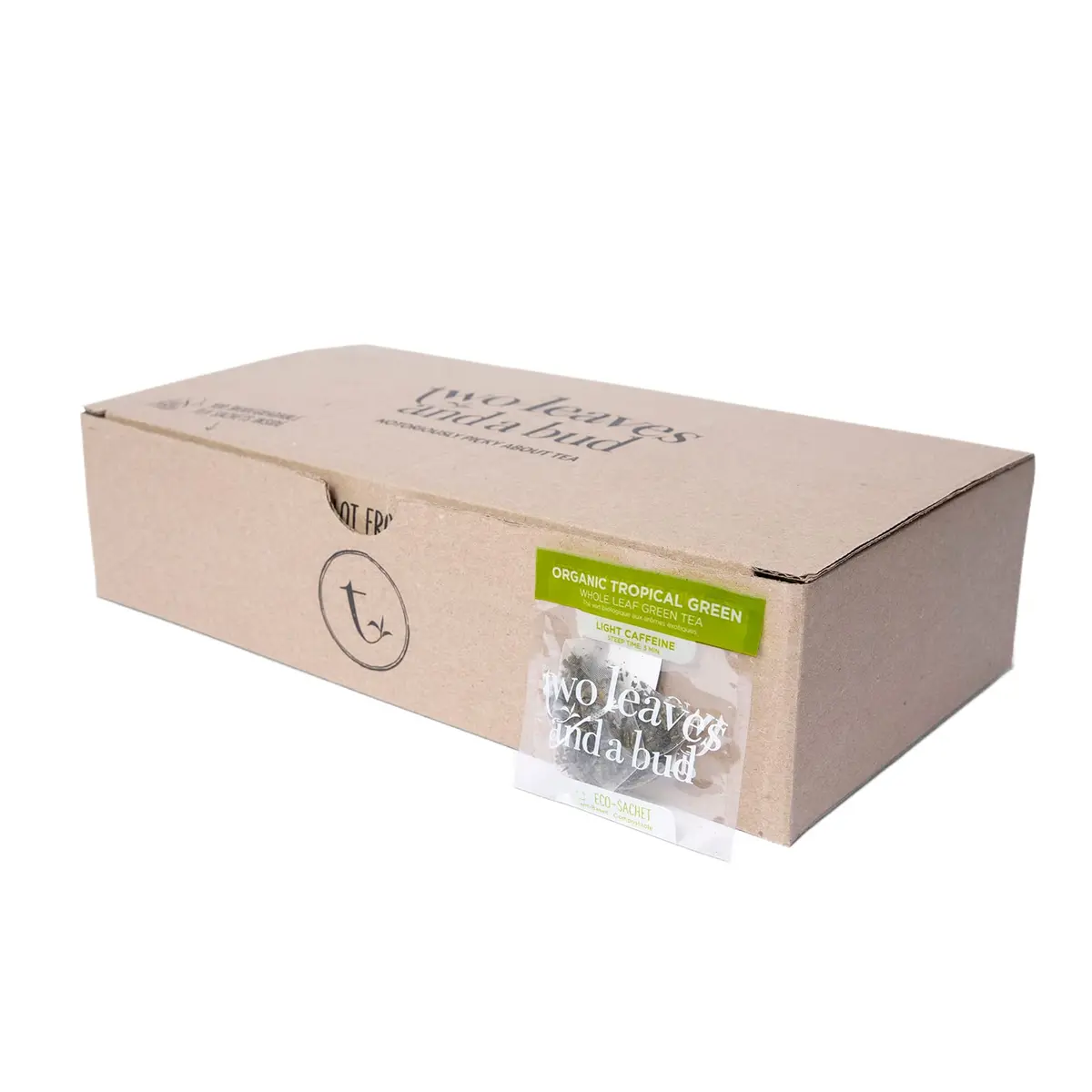 Two Leaves and a Bud Organic Tropical Green Tea, 100 Count | Refreshing Full Leaf Sencha in Pyramid Sachets - view 5