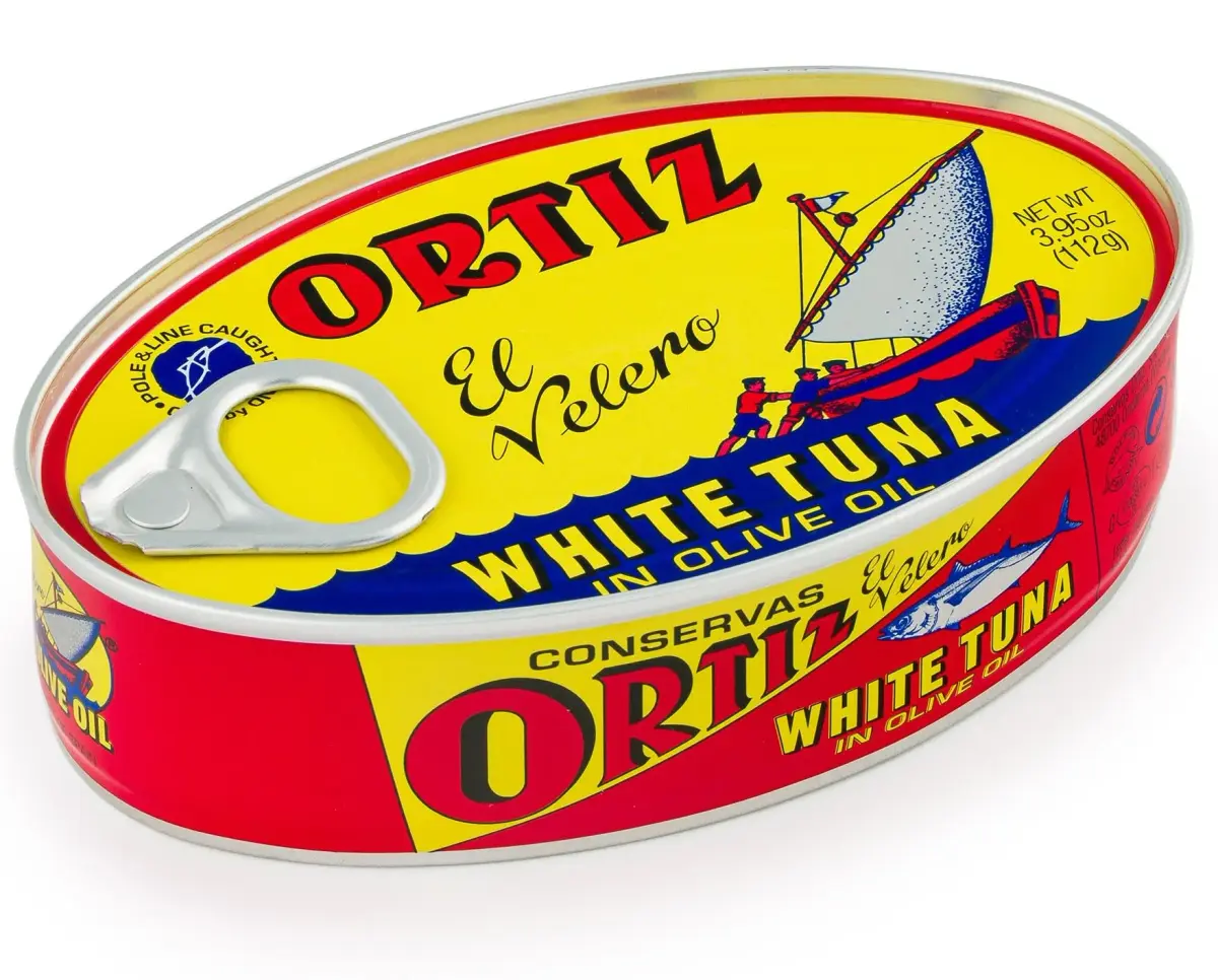 Ortiz White Tuna in Olive Oil, Fresh Tender Slices, Spanish Wild Caught Tuna, High in Protein and Omega 3 Fats, Excellent in Salad, Pasta or Sandwiches - No Need to Add Mayo, 3.95oz Can (Pack of 12) - view 2
