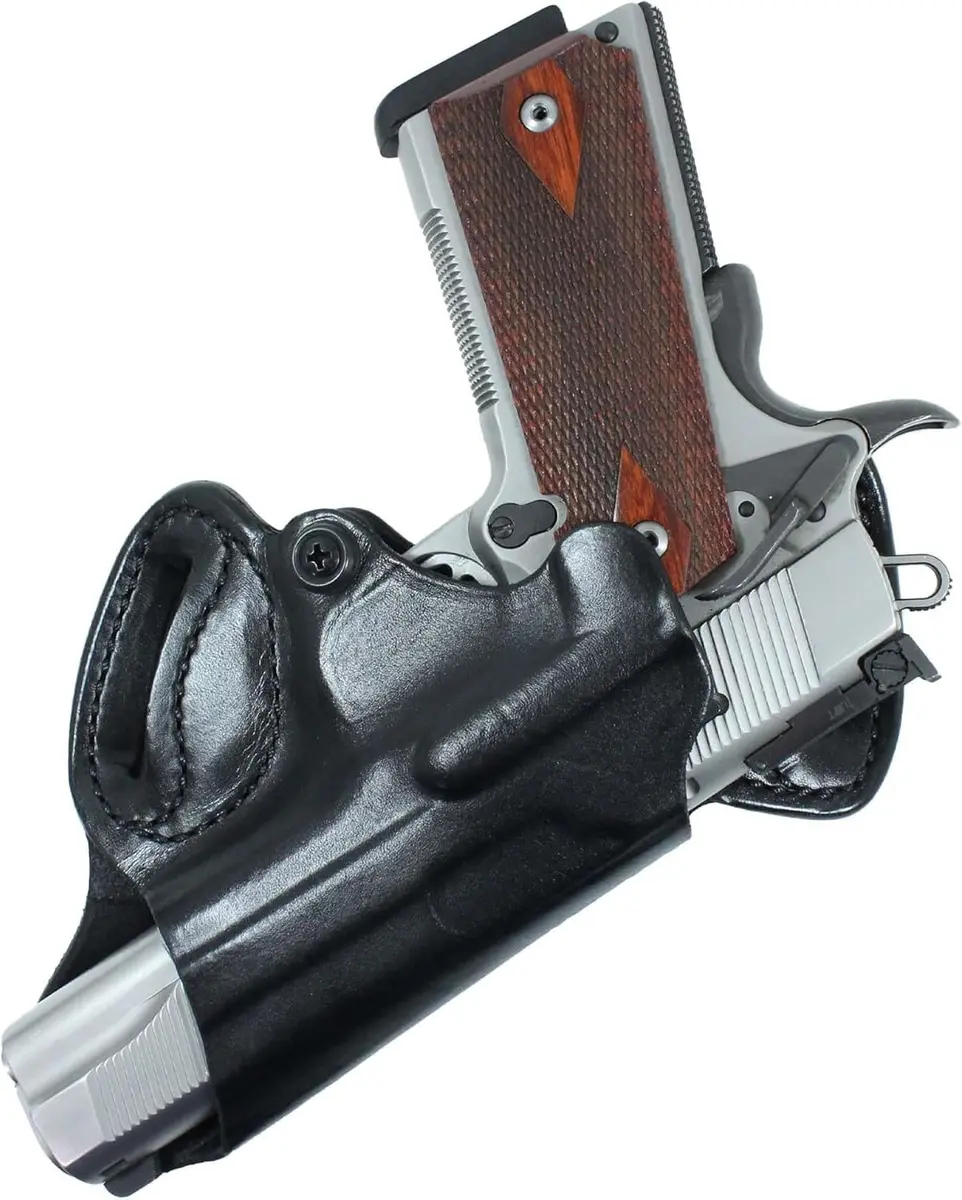 DeSantis Small of Back (S.O.B.) OWB Gun Holster - Right Hand Draw, Black | Discreet Concealed Carry for 1911 Models - main product image