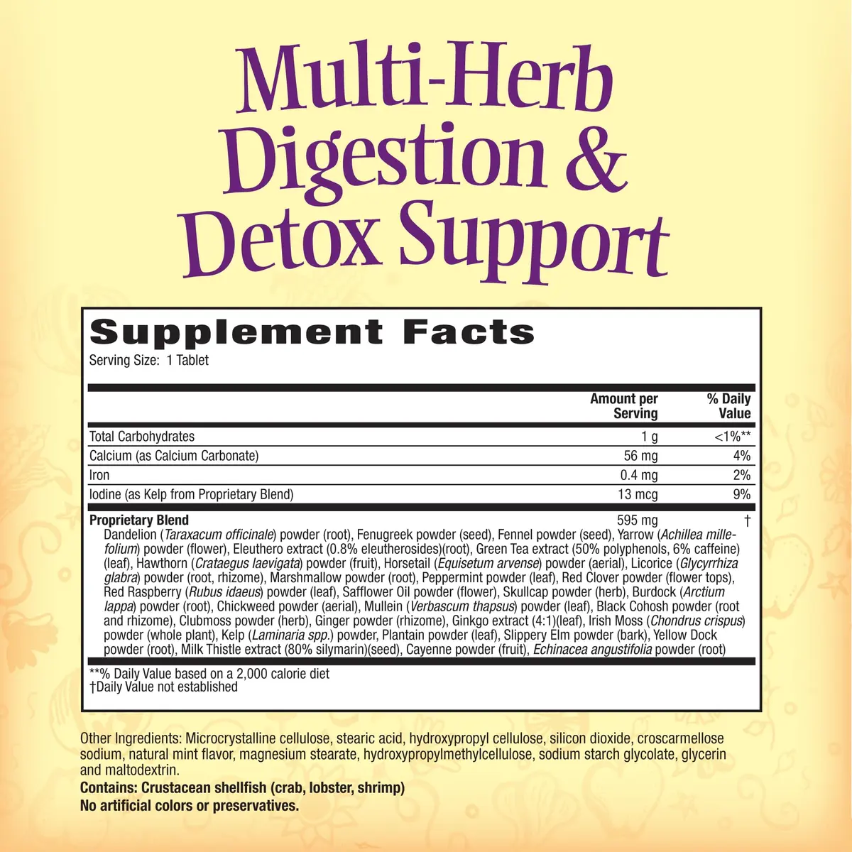 Nature's Secret Multi-Herb Digestion & Detox Support | 275 Tablets for Digestive Wellness & Cleansing - view 2