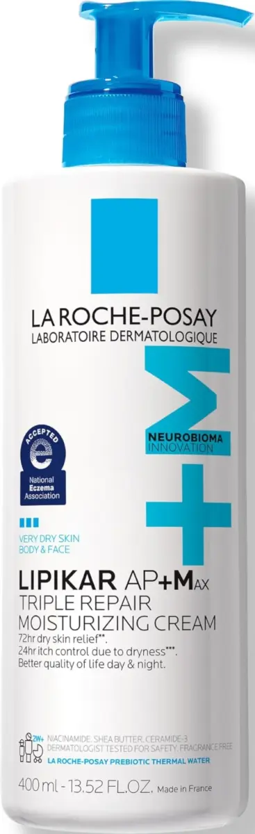 La Roche-Posay Lipikar AP+Max Triple Repair Moisturizing Body Cream 399ml (13.52 Fl Oz) | Advanced Care for Severely Dry Skin - main product image