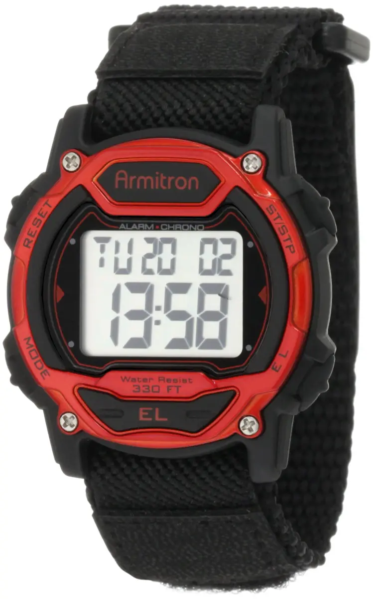 Armitron Sport Unisex 45/7004RED Chronograph Digital Watch - 39mm Case, 100M Water Resistance - main product image